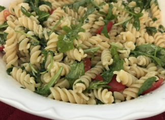 Basil Chicken with Pasta Salad