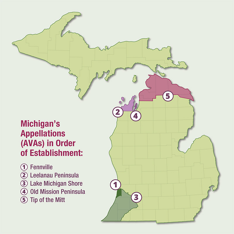 Michigan American Viticultural Areas