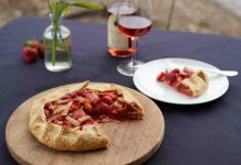 Make Black Star Farms’ Strawberry and Rhubarb Tart Strawberry and rhubarb tart